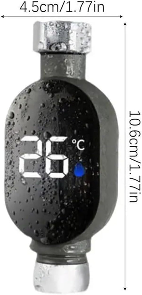 FTjireyr Shower Temperature Display, LED Gauge Led Digital Display Instant-Read for terproof Smart Monitor Baby