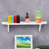 1Pc White Dollhouse Wall Shelf, 1:12 Scale Miniature Dollhouse Accessories for Kitchen Scene, Dollhouse Décor