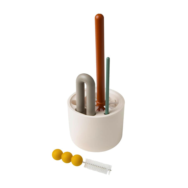 Boon Mod Baby Bottle Brushes - Includes Bottle Cleaner Brush, Straw Cleaner