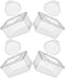 HAKIDZEL 4pcs Refillable Wipes Dispenser Container with Lid Dustproof Pp Plastic Wipe Storage