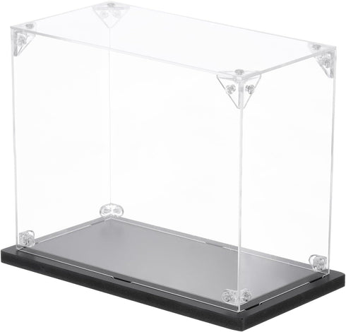 MECCANIXITY Acrylic Display Case - 4''x8''x6'' Clear Dustproof Box for Collectibles & Action Figures