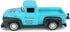 3 4 5 6 7 Vintage Blue Pickup Truck Trailer Towing Toy Camper RV Motorhome Toys for Boys Diecast Model Car Metal Pull