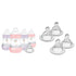 MAM Anti-Colic Baby Bottles, Slow Flow Nipples, with Medium & Fast Flow Nipple