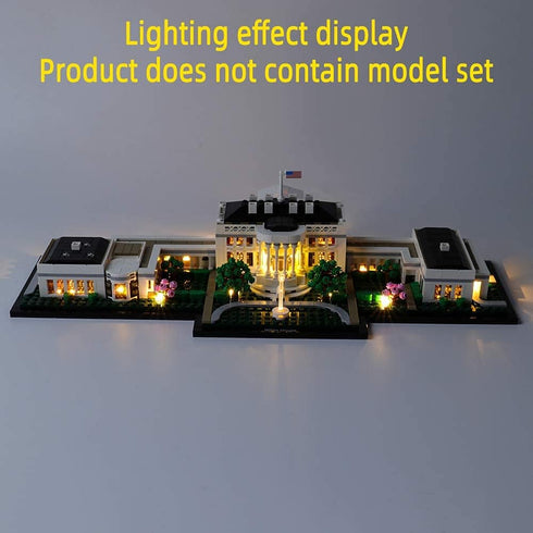 LED Light Kit for The White House, Compatible with Architecture Collection 21054 Model Set