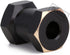 INJORA RC Hex Hub 12mm Brass Wheels Hex Hub Extension Black Drive Adapter for 1/10 RC Crawler