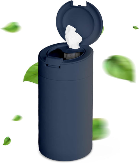 Extra Large Refillable Disinfecting Wet Wipes Dispenser (Navy Blue) | Fits Clorox, Lysol, Bleach, Sanitizing | Durable