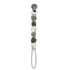 Loulou Lollipop Beadless Silicone Pacifier Clip, Monstera, Green