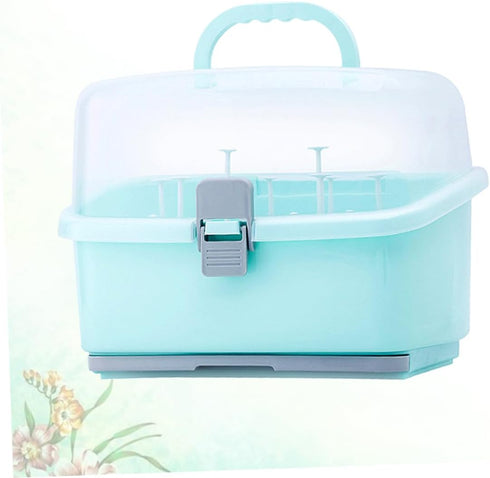 Portable Milk Bottle Storage Case for Travel & Home Use - Safe and Easy to Clean