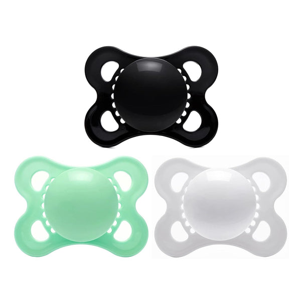 LittleForBig Bigshield Generation-3 Big Sized Pacifier 3 Paci Pack - Black, White,