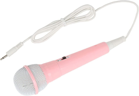 Zyyini Kids Wired Microphone, 3.5mm Jack, Lightweight, No Battery for Kids Singing Machine