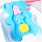 Naisicore Infant Bath Sponge, Bear Shaped Baby Bath Skid Proof Bath Support, Soft