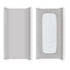 AMROSE 3 Pack Easy Care Changing Pad Covers, Ultra Soft Microfiber Diaper Sheets for Baby Boys and Girls, White & Gray