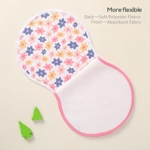 sleepyturtle Pack 5,Baby of Burp Cloths,Soft and Absorbent,Unisex,Easy to Use