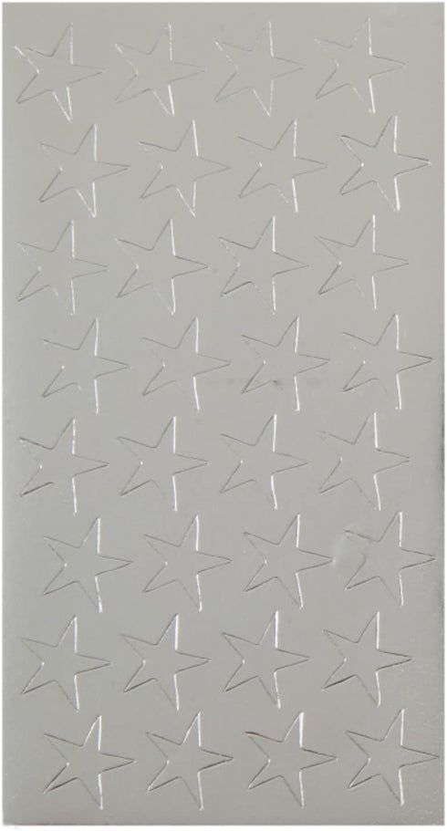 Eureka Presto-Stick Silver Star Stickers, Back to School Classroom Supplies, 1/2'', 250 pcs