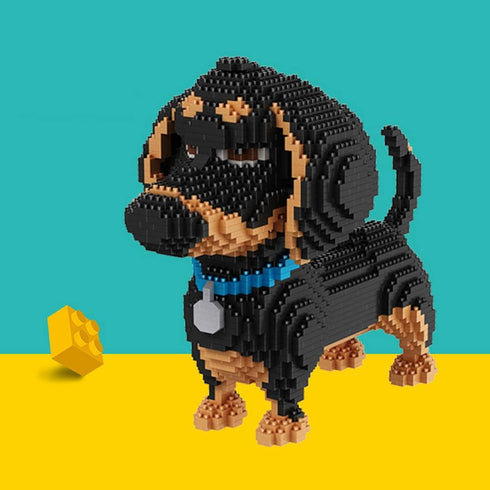 Ulanlan Adult Building Sets, Dog Animal Building Toy, Micro Brick Building Block Dog Model to Build, Best Gift for Dog