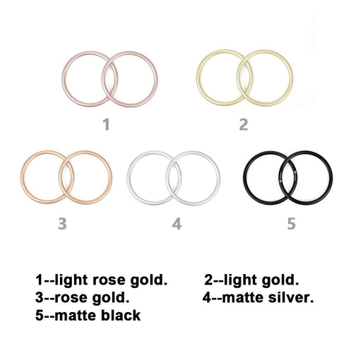 TOPIND 3 inch Aluminum Rings for Baby Slings, Durable Anodized Aluminum, Lead & Nickel Free (Matte Silver)