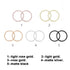 3 inch TOPIND Aluminum Rings for Baby Slings and Baby Carrier, Sling Rings Wraps Carriers Durable Anodized Aluminum
