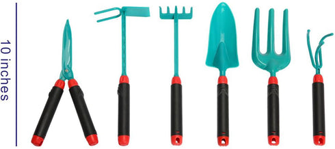 Kids Gardening Set with Wheelbarrow, Watering Can, Gloves, Pruner, Hand Rake, Double Hoe, Shovel, Apron, Outdoor Indoor