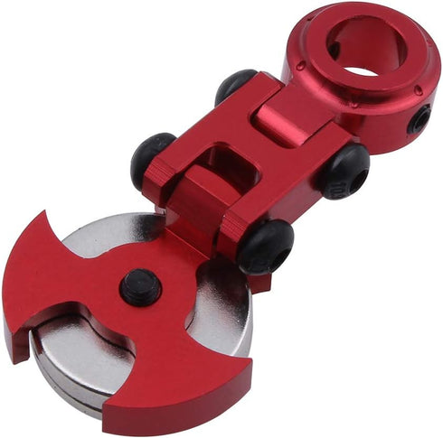 4PCS HobbyPark Aluminum Magnetic Stealth Body Post Mounts for 1/10 RC Car, Red