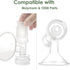 (28 mm, 1-Piece) Maymom Breast Shield Flange Compatible with Ameda Breast Pumps Large