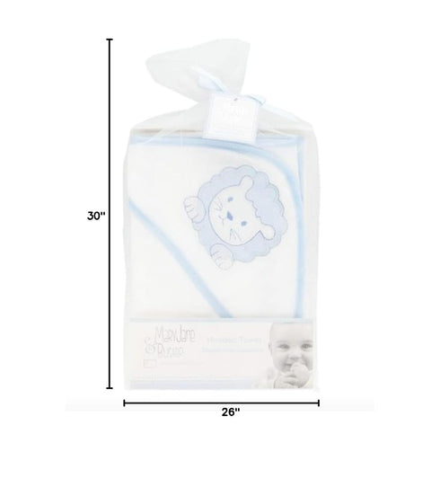 Mary Jane & Buster Baby Boy Lion Hooded Bath Towel w/Mesh Gift Bag
