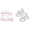 MAM 9 oz. Easy Start Matte Deco Girl 4 Pack with Bottle Nipples