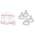 MAM 9 oz. Easy Start Matte Deco Girl 4 Pack with Bottle Nipples