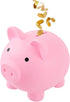 Large Cute Plastic Piggy Banks, Unbreakable Coin Bank for Girls and Boys, Fun Gifts for Birthday, Festival, Baby Shower