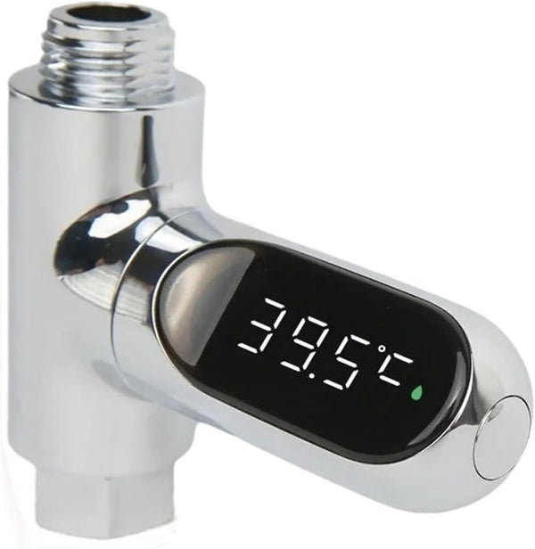 HABCGYUR Digital Gauge. Shower Thermometer LED Display Baby Bath Water Meter 360 Rotation