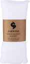 JARWISE Organic Cotton Muslin Swaddle Blanket, 47 x 47 inches, White, Quick-Dry Absorbent