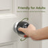 EUDEMON 4 Pack Updated Door Knob Cover, Childproof Safety Lock for Kids, Clear-Black