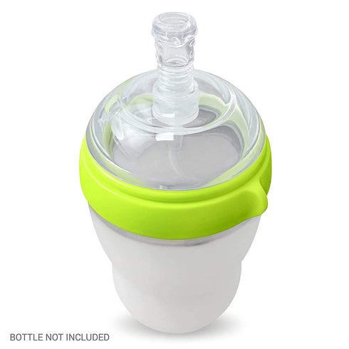 Anpei Straw and Sippy Cup Transitional Nipples - Set of 2 with Nipple Storage Case, Compatible with Comotomo