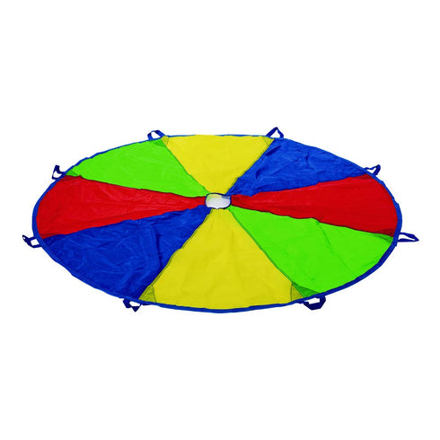 Excellerations 6-Foot Rainbow Play Parachute - Kids Toy with 8 Handles for Fun Playtime