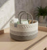ebutyco Baby Diaper Caddy Organizer,Woven Rope Nursery Storage Bin,Newborn Gift Basket,Extra-Large Cotton Basket