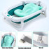 SIQITECHNO 0-12 Baby Bath Cushion Newborn Bathtub Mat Non-Slip Baby Bath Pad Quick Dry Baby Bathtub Pillow Seat Mat