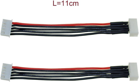 SoloGood 10PCS JST-XH Battery Balance Plug Extension Lead - 22AWG Silicone Wire for LiPo Batteries, Each Size 2pcs