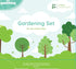 Set, Kinderific Gardening Tool Kit, for Kids, STEM, Includes Tote Bag, Spade, Watering Can, Rake, Fork, Trowel