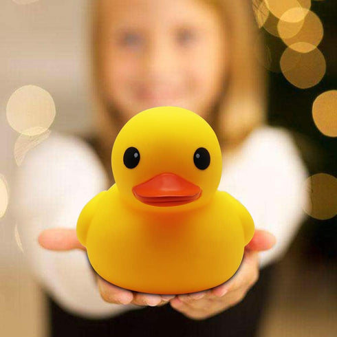 Happy Trees Duck Bath Toy, Large Rubber Duck Squeak for Baby Shower, 7 Inches