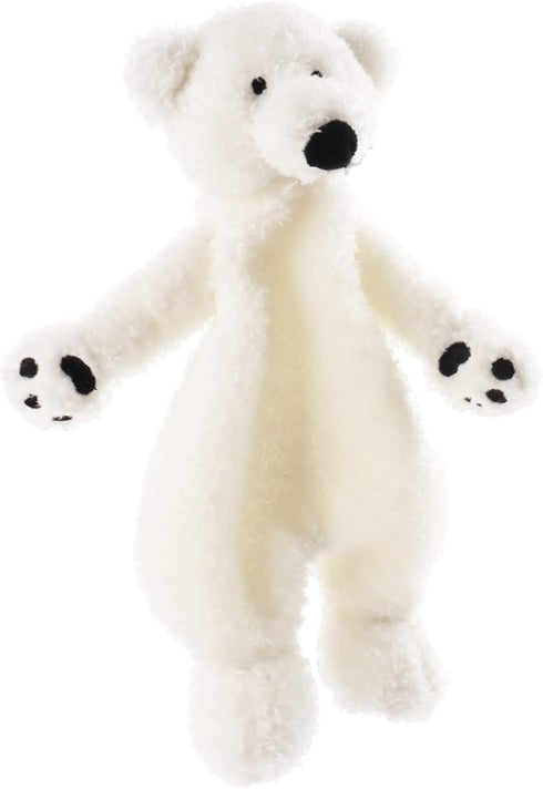 Apricot Lamb Arctic Stuffed Animals Security Blanket, White Polar Bear Infant Character, 10 Inches