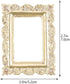 Dollhouse Frames, 6pcs Miniature Vintage Resin Picture Frames, Ornate Wall Hanging Antique Rectangle Frames