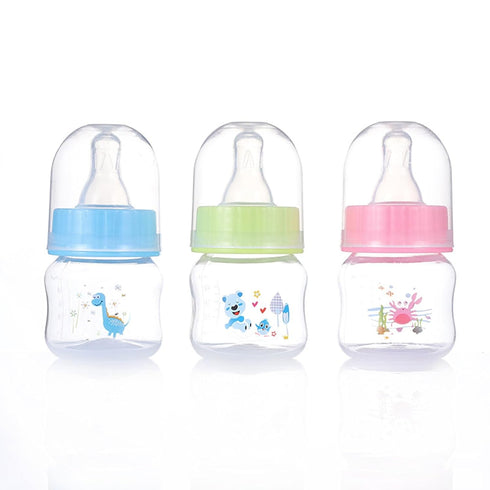 BOGEEL 1.7oz Baby Bottle Portable Baby Nursing Bottle Wide Neck Natural Flowing Easy to Milk Bottle for Infant Pet Dog