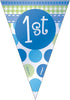 Unique Party 1st 4 Birthday Turtle High Chair Kit | Blue | Pcs