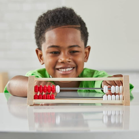 hand2mind 20-Bead Wooden Rekenrek Abacus for Kids Math, Counting Manipulatives, Homeschool Supplies (Set of 1)
