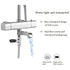 Shower Thermometer - LED Digital Display Waterproof Battery Free Design for Baby Bath/Tub