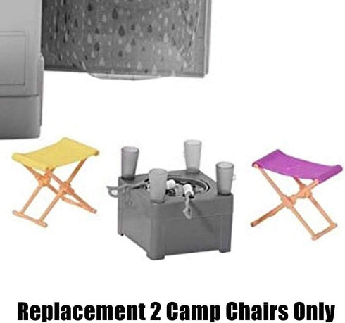 Barbie 3-in-1 DreamCamper Vehicle Playset Replacement Parts - GHL93, 2 Replacement Camp Chairs