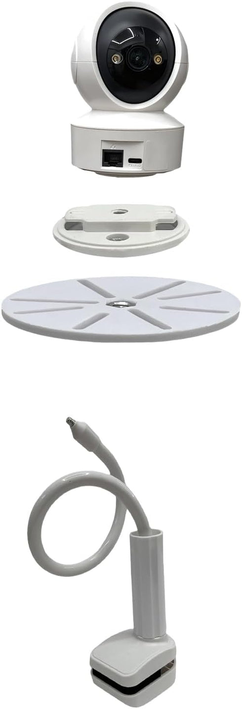 NVRTTRR 19.6 (19.6in +3 Baby Monitor Holder, for Xiaomi, TP-Link Camera Bracket, in Long Flexible Arm with Strong Clamp