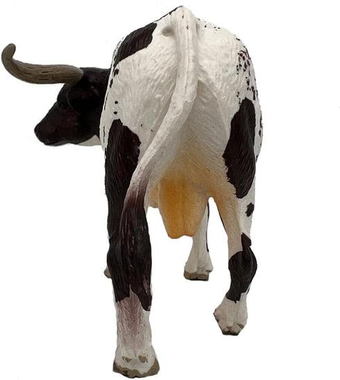 Gemini&Genius Longhorn Cow Action Figure, Hand Painted 6 Inches, Realistic Farm Animal Toy for Children