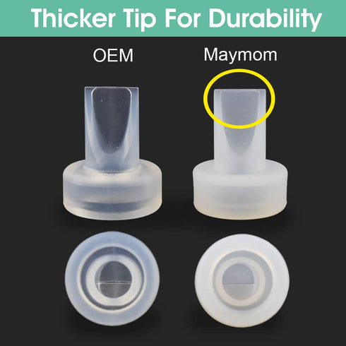 Maymom Pump Valve, 2 Count Duckbills Compatible with Ameda MYA Joy, Purely Yours Pumps; Retail Packaging