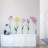 Runtoo Large Flower Wall Decals - Tulip Floral Wall Art Stickers for Bedroom and Nursery Decor
