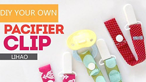 50x 10 LIHAO Pacifier Clips Holders for Teething Toys Baby Blankets - Colors